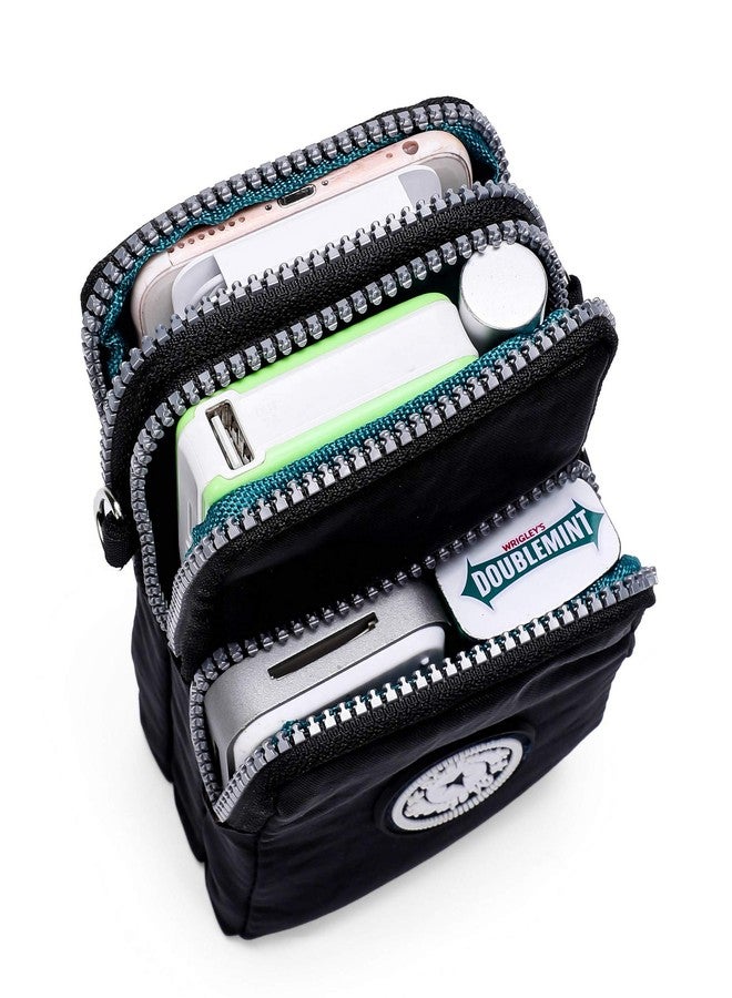 Tailian Phoneholder Spacious Crossbody Arm-Strap Multipurpose Jogging Sling Bag (Black) - Image 3